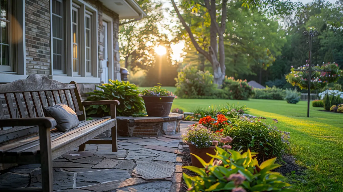 How Accessories Like Planters and Benches Can Transform Your Front Yard